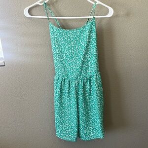 Green Floral ROMPER